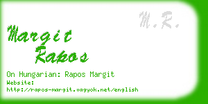 margit rapos business card